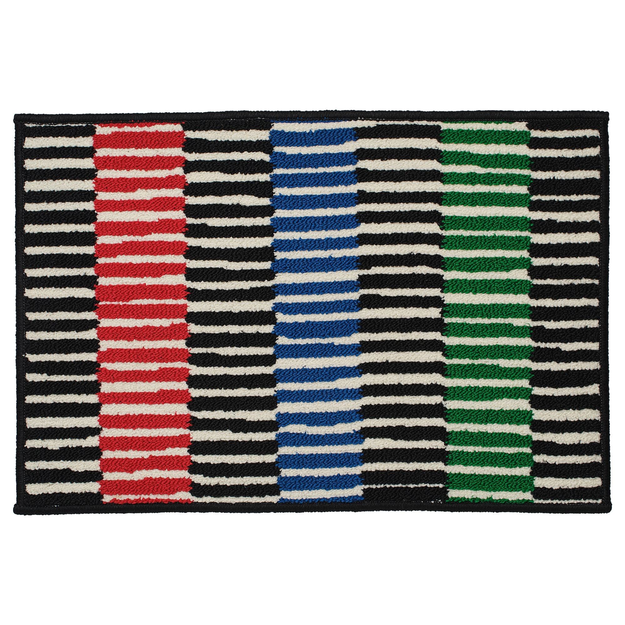 Çok Renkli-çizgili Paspas - Çok Renkli-çizgili 40x60 cm