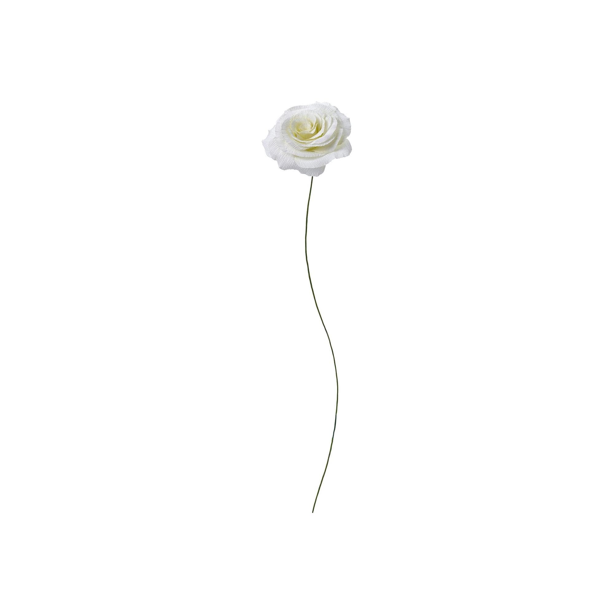 50 Cm Yapay Çiçek - Beyaz 50 cm Bitki Türü gül