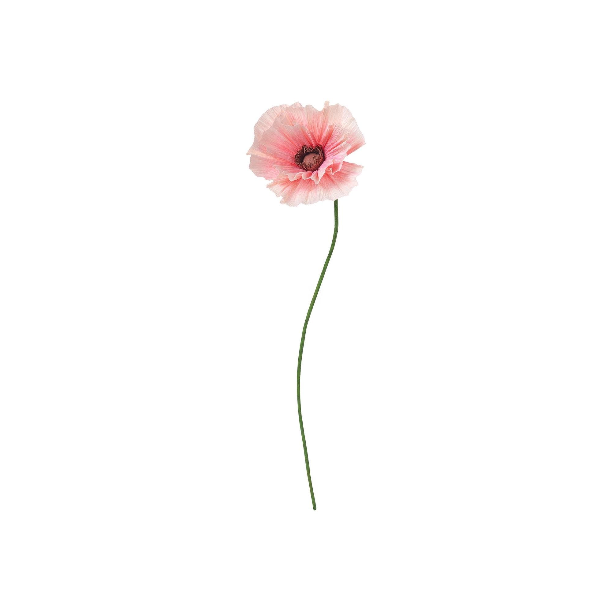 40 Cm Yapay Çiçek - Pembe 40 cm Bitki Türü gelincik
