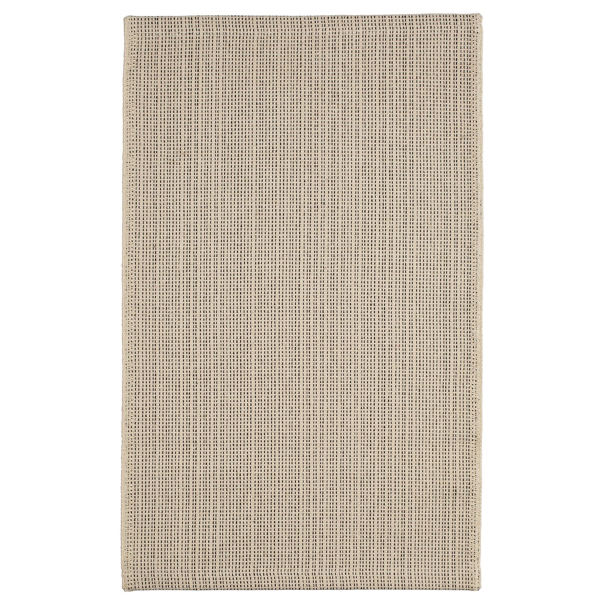 50x80 Cm Küçük Halı - Natürel-siyah 50x80 cm Şekil dikdörtgen Dokuma Türü düz dokuma