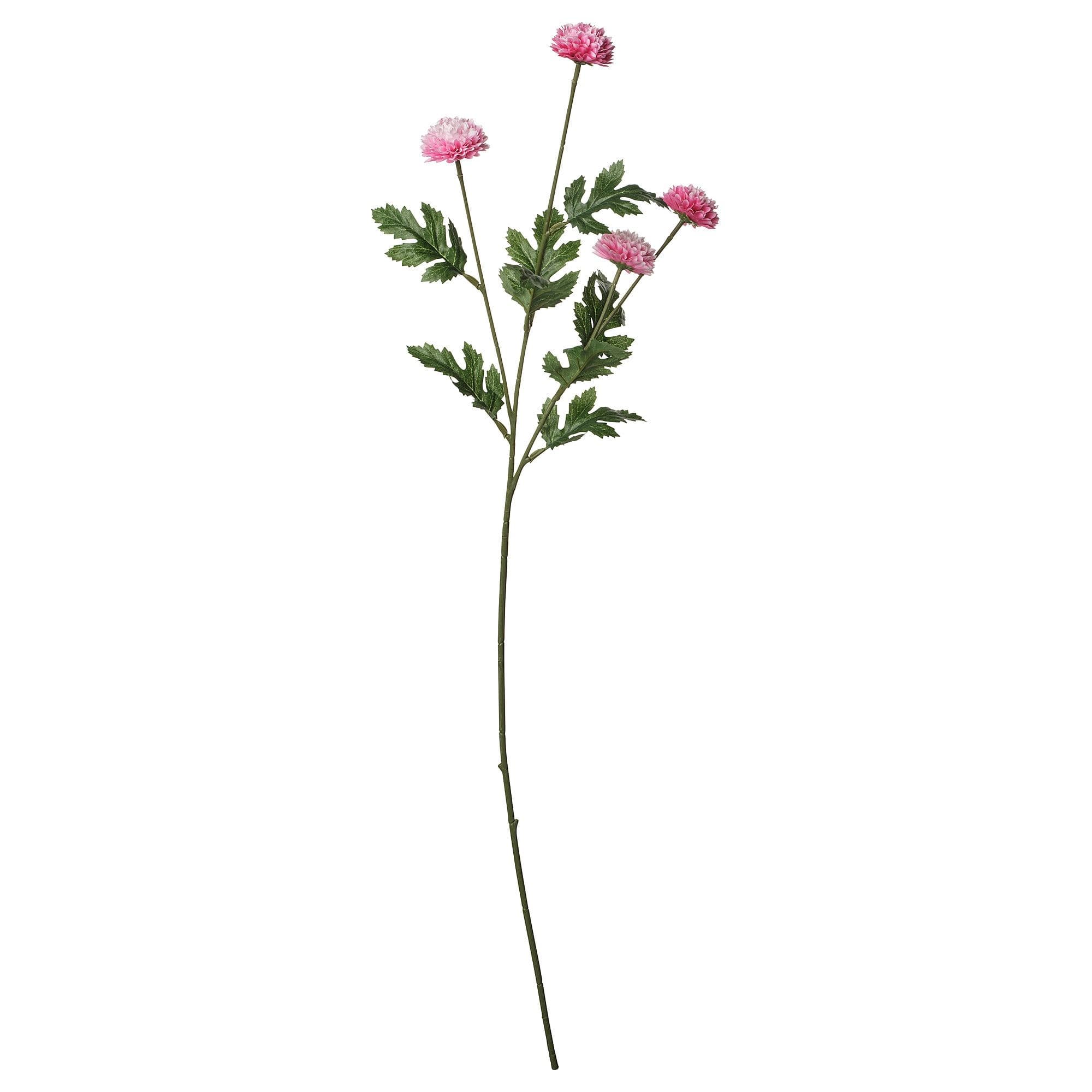 75 Cm Yapay Çiçek - Pembe 75 cm Bitki Türü krizantem Ek Bilgi iç-dış mekan